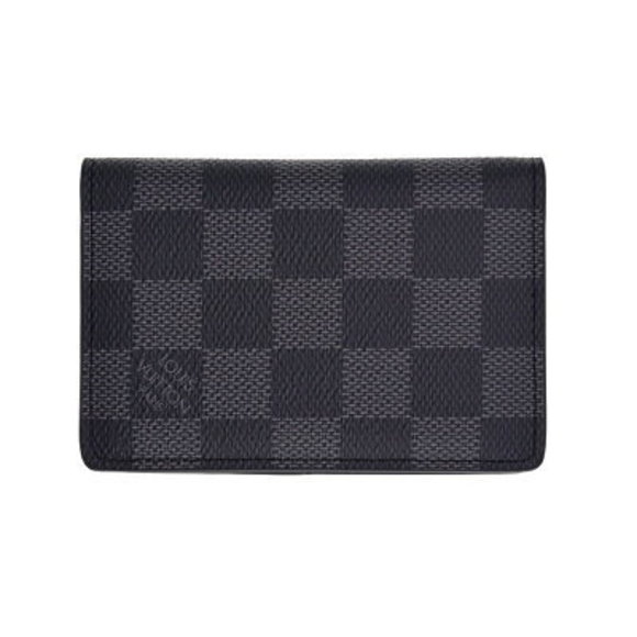 Louis Vuitton Organizer Pochette Case Damier Graphite Leather Black - Picture 1 of 6